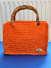 Load image into Gallery viewer, Bamboo Handbag With Colorful Raffia - Jeleja