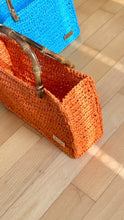 Load image into Gallery viewer, Bamboo Handbag With Colorful Raffia - Jeleja