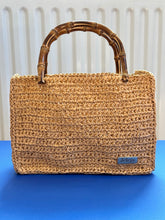 Load image into Gallery viewer, Bamboo Handbag With Colorful Raffia - Jeleja