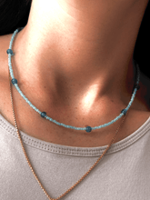 Load image into Gallery viewer, Blue Beaded Necklace - Jeleja