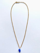 Load image into Gallery viewer, Blue Leaf Necklace - Jeleja