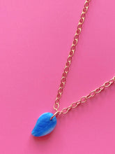 Load image into Gallery viewer, Blue Leaf Necklace - Jeleja
