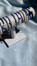 Load image into Gallery viewer, Bracelet With Blue Beads And Pearls - Jeleja