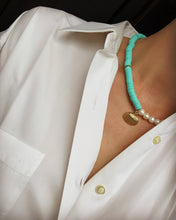 Load image into Gallery viewer, Colorful Necklace With Seashell Pendant & Pearls - Jeleja