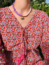 Load image into Gallery viewer, Colorful Necklace With Seashell Pendant & Pearls - Jeleja