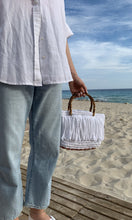 Load image into Gallery viewer, Crochet Bag With Fringes And Bamboo Handles - Jeleja