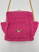Load image into Gallery viewer, Crossbody Bag With Pink Raffia - Jeleja