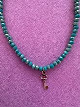 Load image into Gallery viewer, Green Necklace With Key - Jeleja