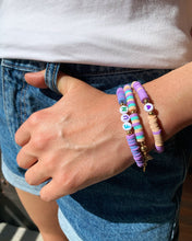 Load image into Gallery viewer, Handmade Bracelet With Colorful Heishi Beads And Gold Plated Details - Jeleja