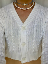 Load image into Gallery viewer, White & Blue Heishi Necklace