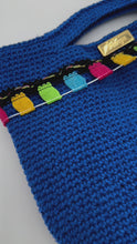 Load and play video in Gallery viewer, Blue Bag With Cotton Tassels