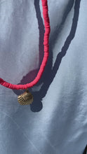 Load and play video in Gallery viewer, Long Necklace With Seashell