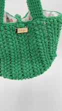 Load and play video in Gallery viewer, Green Bucket Bag