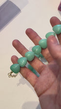 Load and play video in Gallery viewer, Jade Heart Bracelet