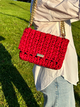 Load image into Gallery viewer, Red Chunky Shoulder Bag - Jeleja