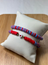 Load image into Gallery viewer, Red, Denim And Heart Bracelet - Jeleja