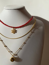 Load image into Gallery viewer, Red Necklace With Snowflake Pendant - Jeleja