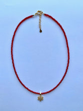 Load image into Gallery viewer, Red Necklace With Snowflake Pendant - Jeleja