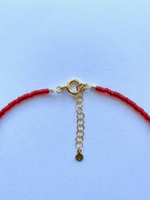 Load image into Gallery viewer, Red Necklace With Snowflake Pendant - Jeleja