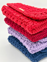 Load image into Gallery viewer, Shoulder Bag With Recycled Cotton In Burgundy, Red, Lilac or Blue