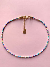 Load image into Gallery viewer, Necklace - Choker With Multicolor Pastel Beads