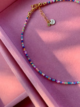 Load image into Gallery viewer, Necklace - Choker With Multicolor Pastel Beads