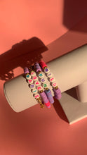 Load image into Gallery viewer, Handmade Bracelet With Colorful Heishi Beads And Gold Plated Details