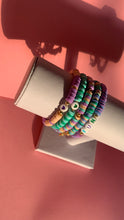 Load image into Gallery viewer, Handmade Bracelet With Colorful Heishi Beads And Gold Plated Details