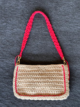 Load image into Gallery viewer, Beige &amp; Coral Bag
