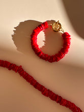 Load image into Gallery viewer, Red Bamboo Coral Bracelet
