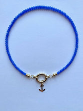 Load image into Gallery viewer, Blue Necklace With Anchor - Jeleja
