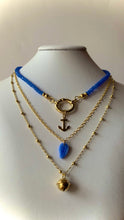 Load image into Gallery viewer, Blue Necklace With Anchor - Jeleja
