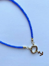 Load image into Gallery viewer, Blue Necklace With Anchor - Jeleja
