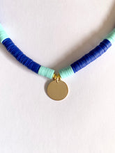 Load image into Gallery viewer, Blue Necklace With Round Pendant - Jeleja
