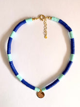 Load image into Gallery viewer, Blue Necklace With Round Pendant - Jeleja
