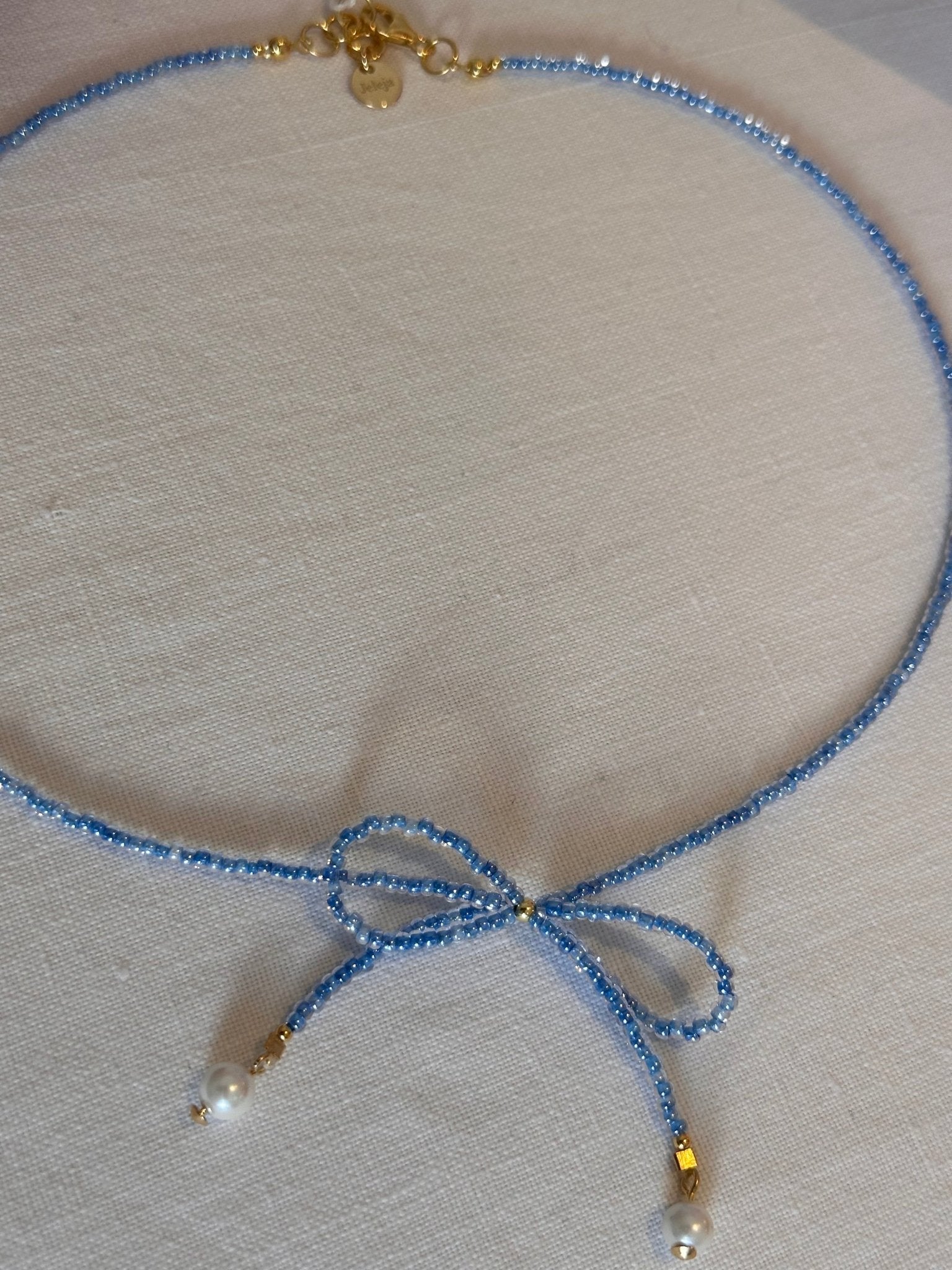 Bow Necklace With Beads – Jeleja