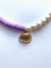 Load image into Gallery viewer, Colorful Necklace With Seashell Pendant &amp; Pearls - Jeleja
