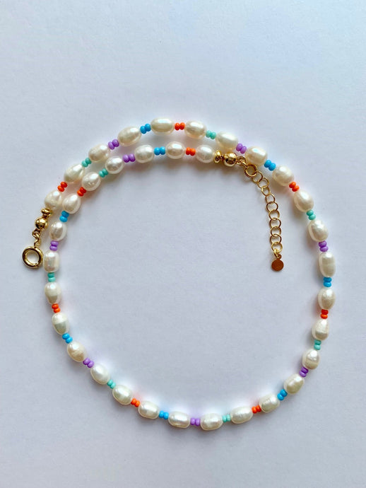 Colorful River Pearls Necklace - Jeleja