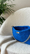 Load image into Gallery viewer, Crochet Bag With Lilac / Blue Recycled Cotton - Jeleja
