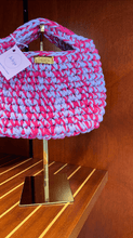 Load image into Gallery viewer, Crochet Bag With Lilac &amp; Pink Recycled Cotton - Jeleja
