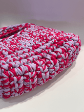 Load image into Gallery viewer, Crochet Bag With Lilac &amp; Pink Recycled Cotton - Jeleja
