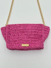 Load image into Gallery viewer, Crossbody Bag With Pink Raffia - Jeleja
