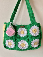Load image into Gallery viewer, Green, White &amp; Yellow Granny Bag - Jeleja
