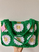 Load image into Gallery viewer, Green, White &amp; Yellow Granny Bag - Jeleja
