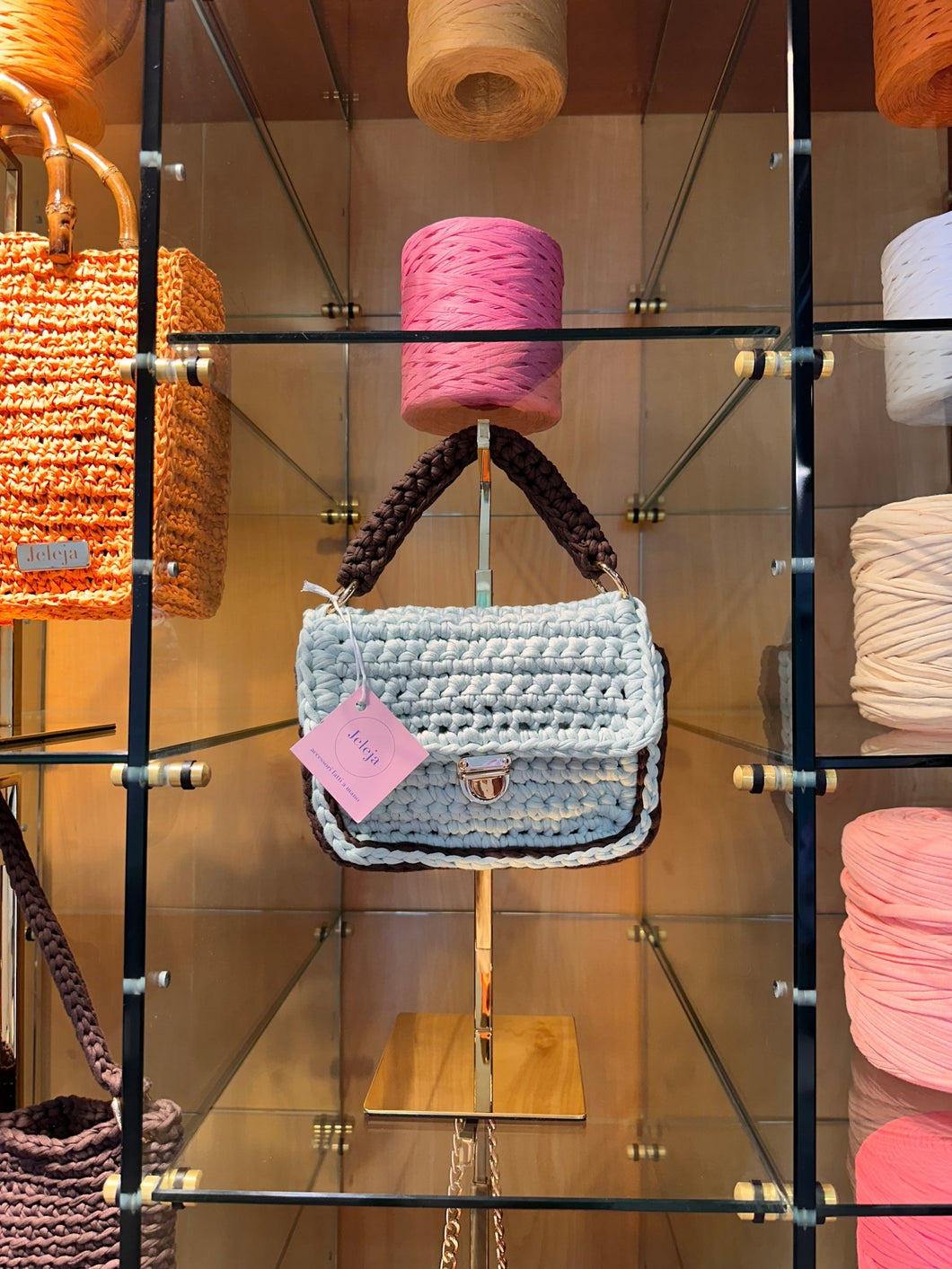 Handbag With Recycled Cotton In Double Color - Jeleja