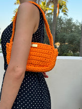 Load image into Gallery viewer, Handmade Crochet Bag With Orange Cotton - Jeleja
