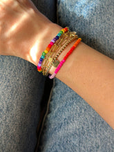 Load image into Gallery viewer, Handmade Rainbow Bracelet With Gold Plated Silver - Jeleja
