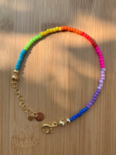 Load image into Gallery viewer, Handmade Rainbow Bracelet With Gold Plated Silver - Jeleja
