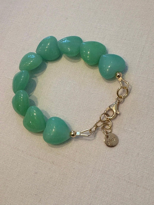 Jade Heart Bracelet - Jeleja