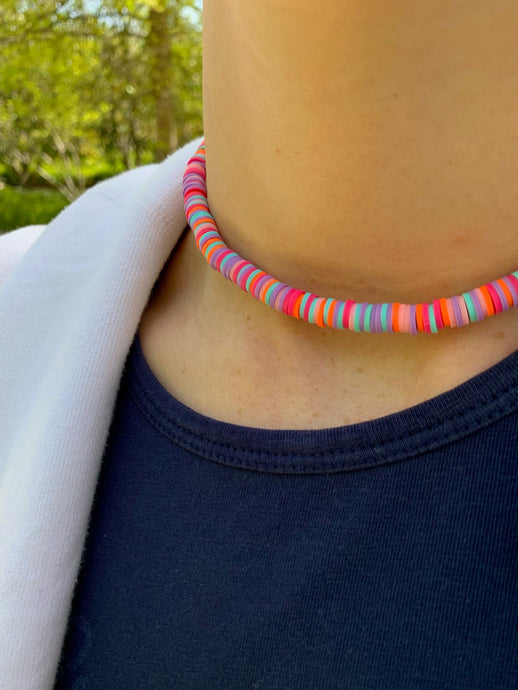 Multicolor Beaded Necklace - Choker - Jeleja